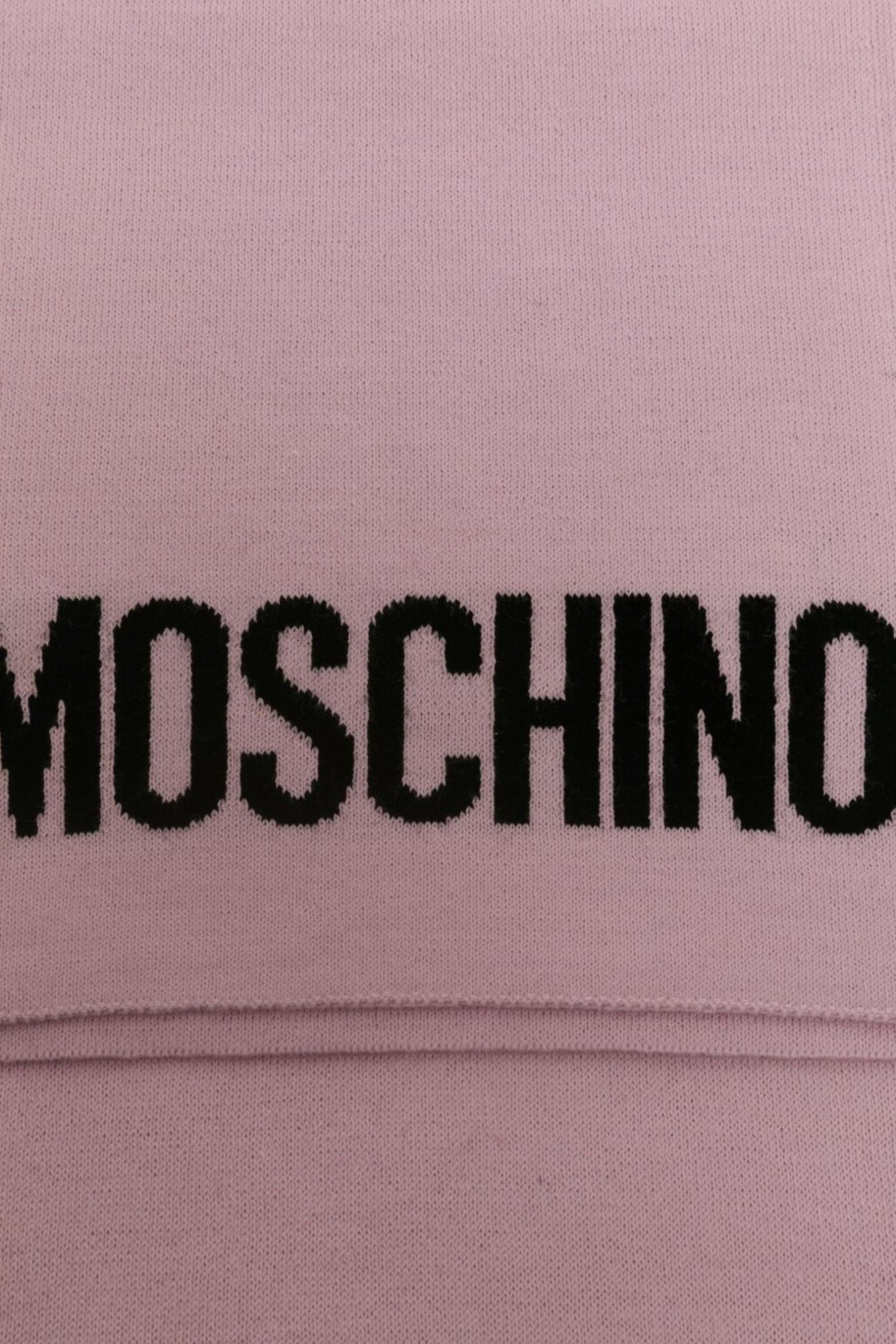 Moschino Teddy Bear Pattern Scarf In Pink