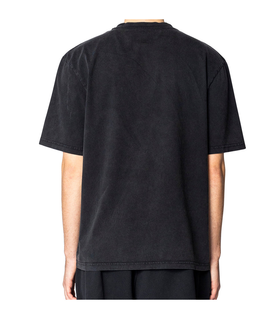Martine Rose Black Short-sleeve T-shirt With Bold Front Print In Black