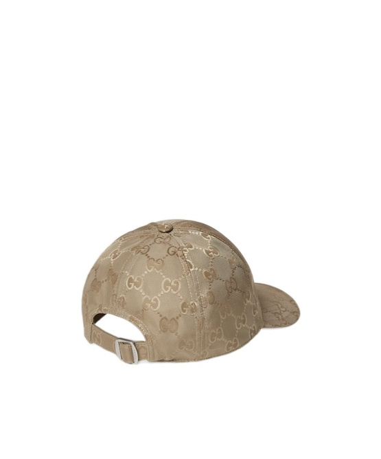 Gucci Gg Nylon Baseball Hat In Brown