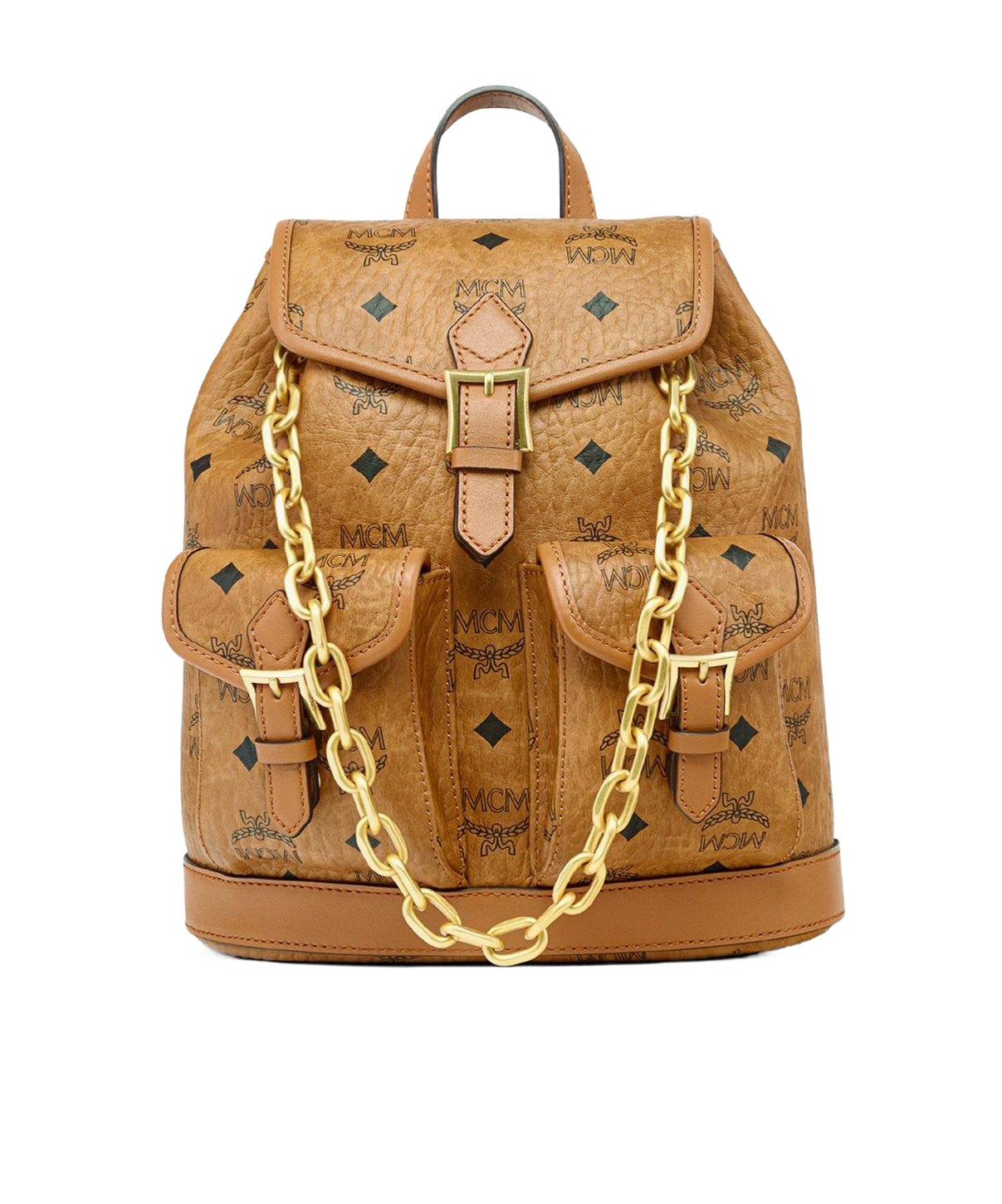 Mcm Mini Aren Drawstring Backpack In Brown