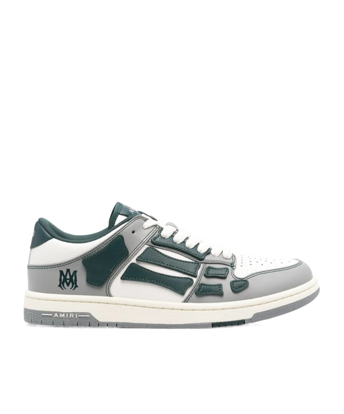 Amiri Varsity Skel Lace-up Sneakers In White