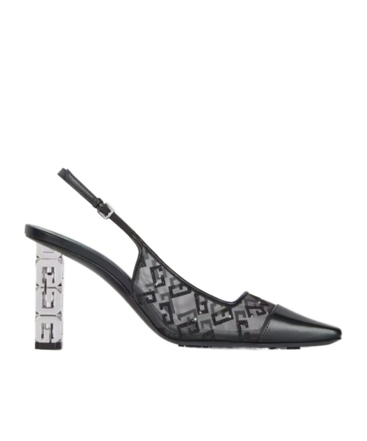 Givenchy G Cube Slingback In Black