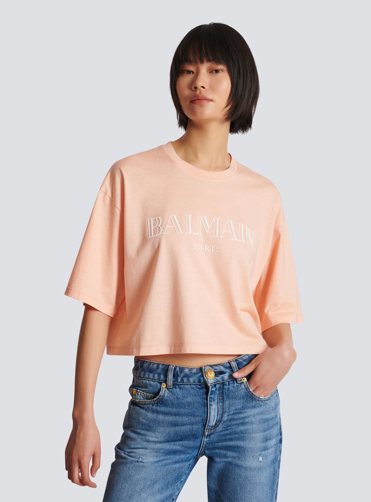 Balmain Vintage T-shirt In Nude