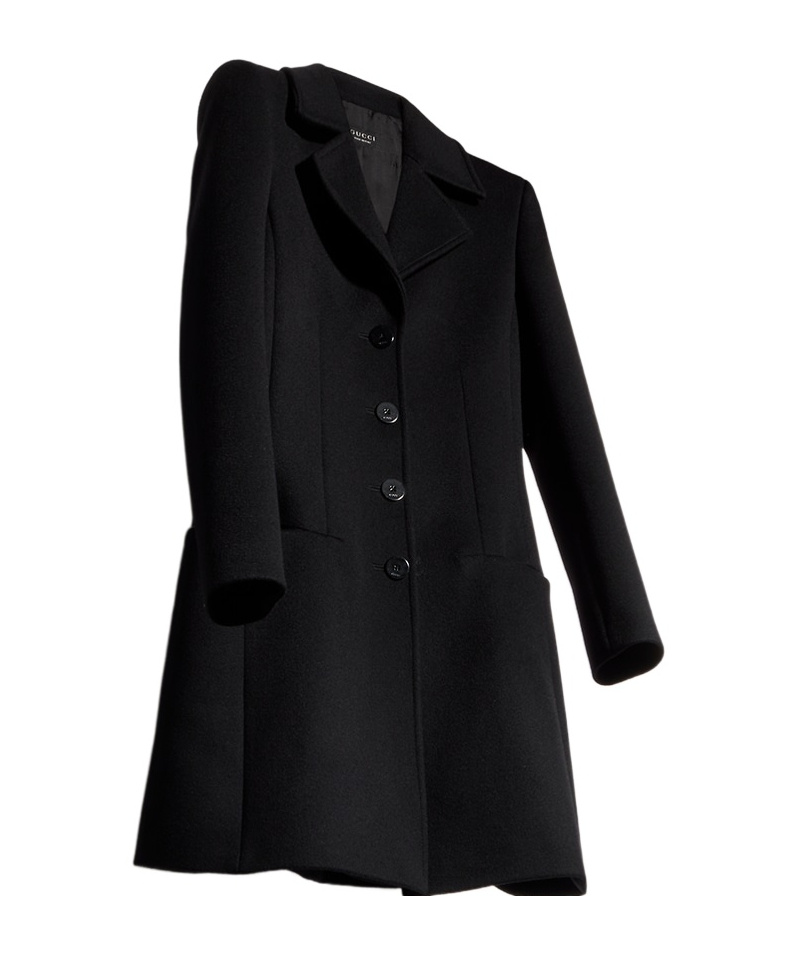 Gucci Coat With Tag In Black