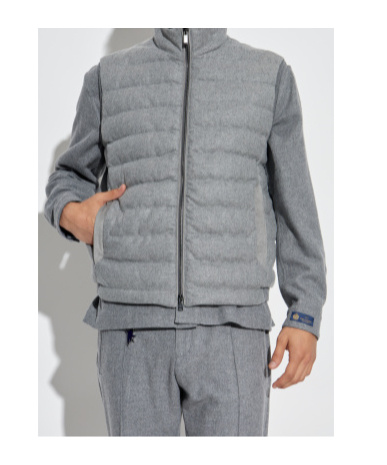 Paul & Shark Quilted Vest In Gray