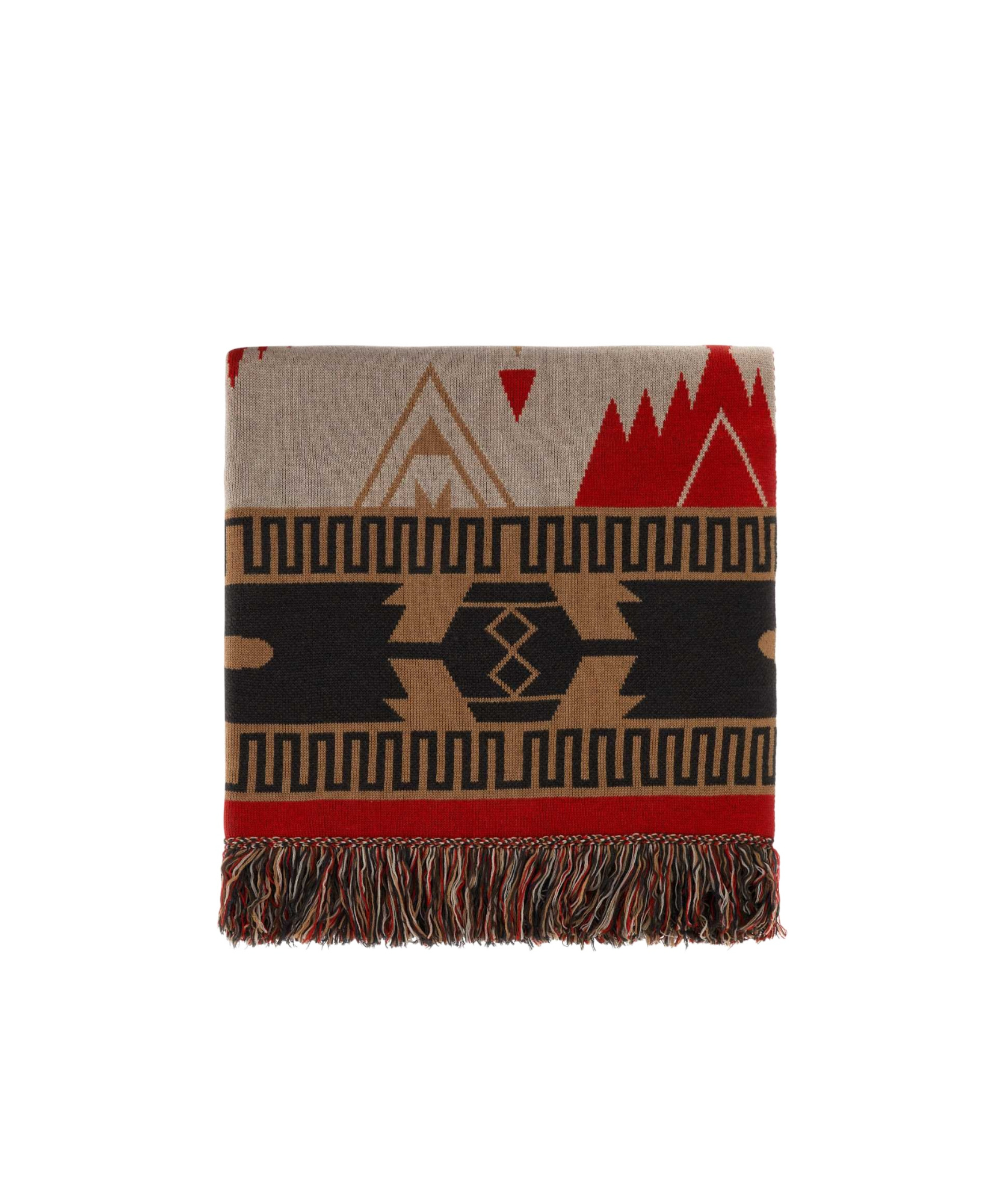 Alanui Jacquard Tassel Blanket In Multicolor