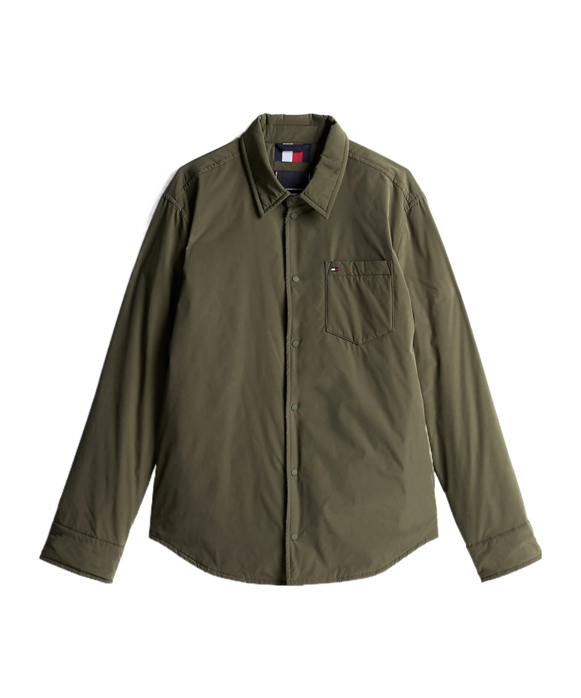 Shop Tommy Hilfiger Long-sleeved Casual Jacket In Green