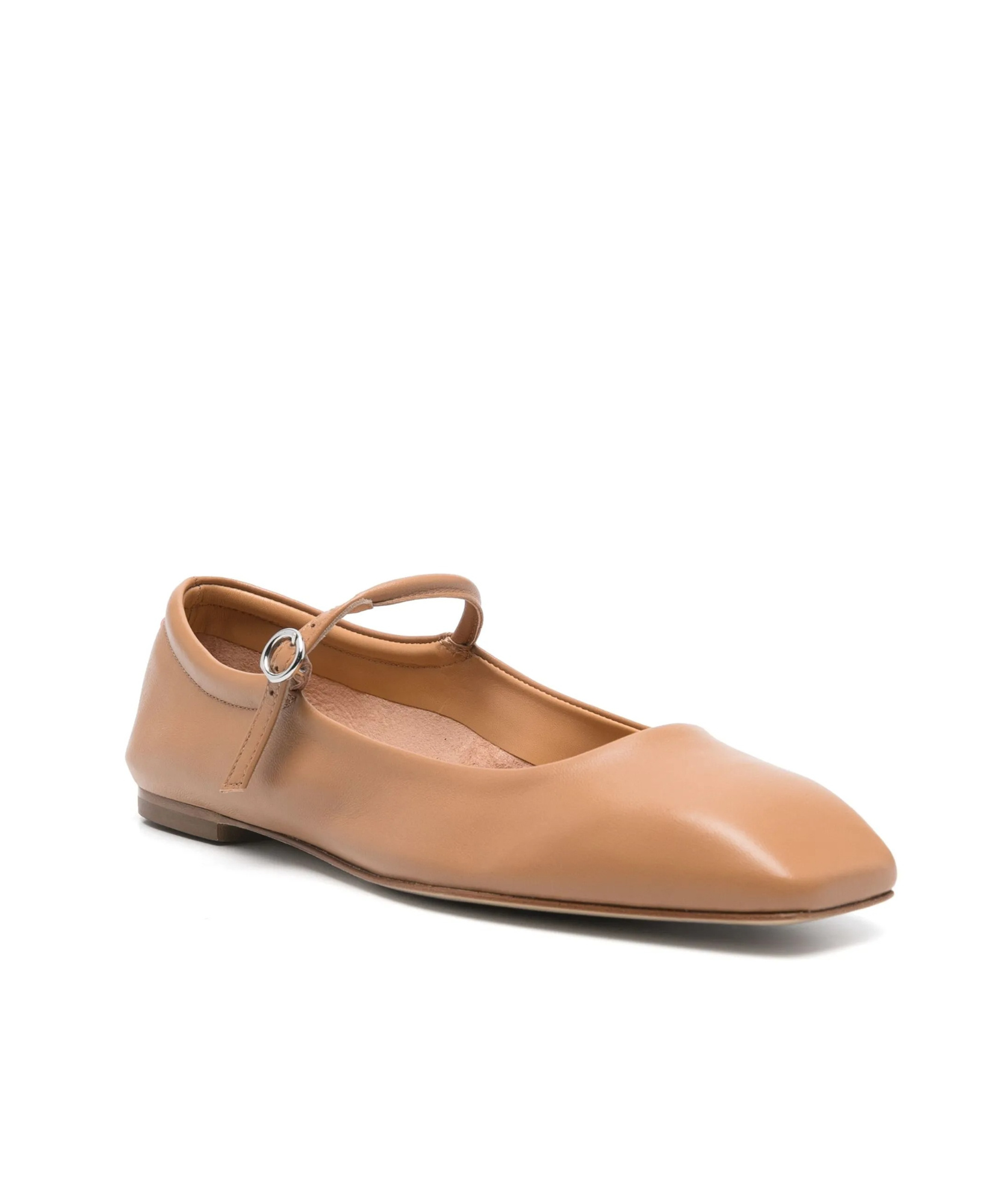 Aeyde Square-toed Ballet Shoes In Nude