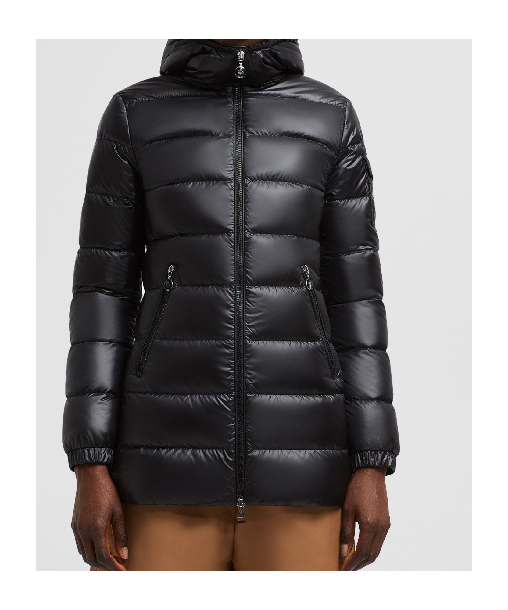 Moncler Glements Short Down Jacket Black In Black