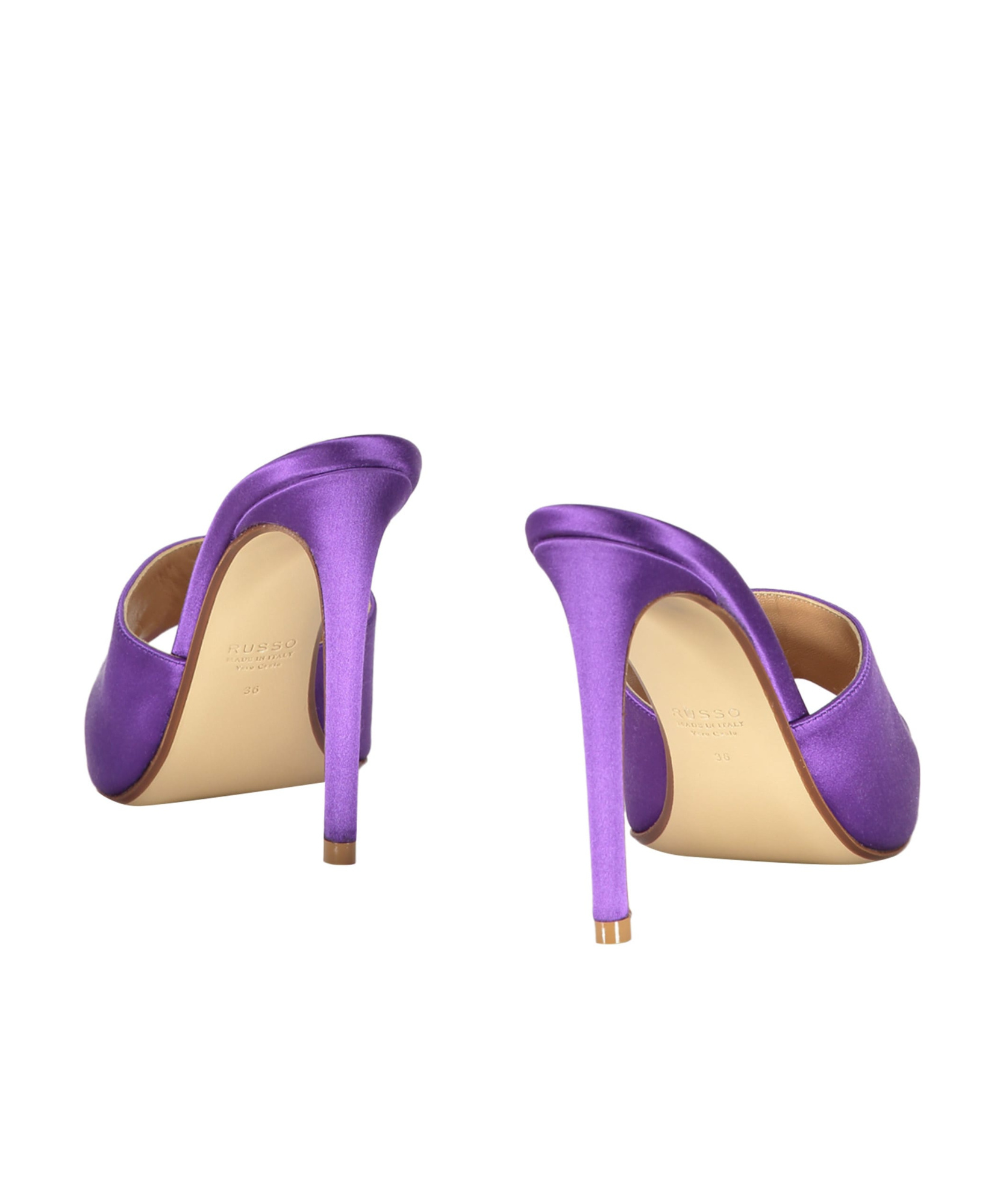 Francesco Russo Woman Sandals Purple Size 5 Textile Fibers In Purple