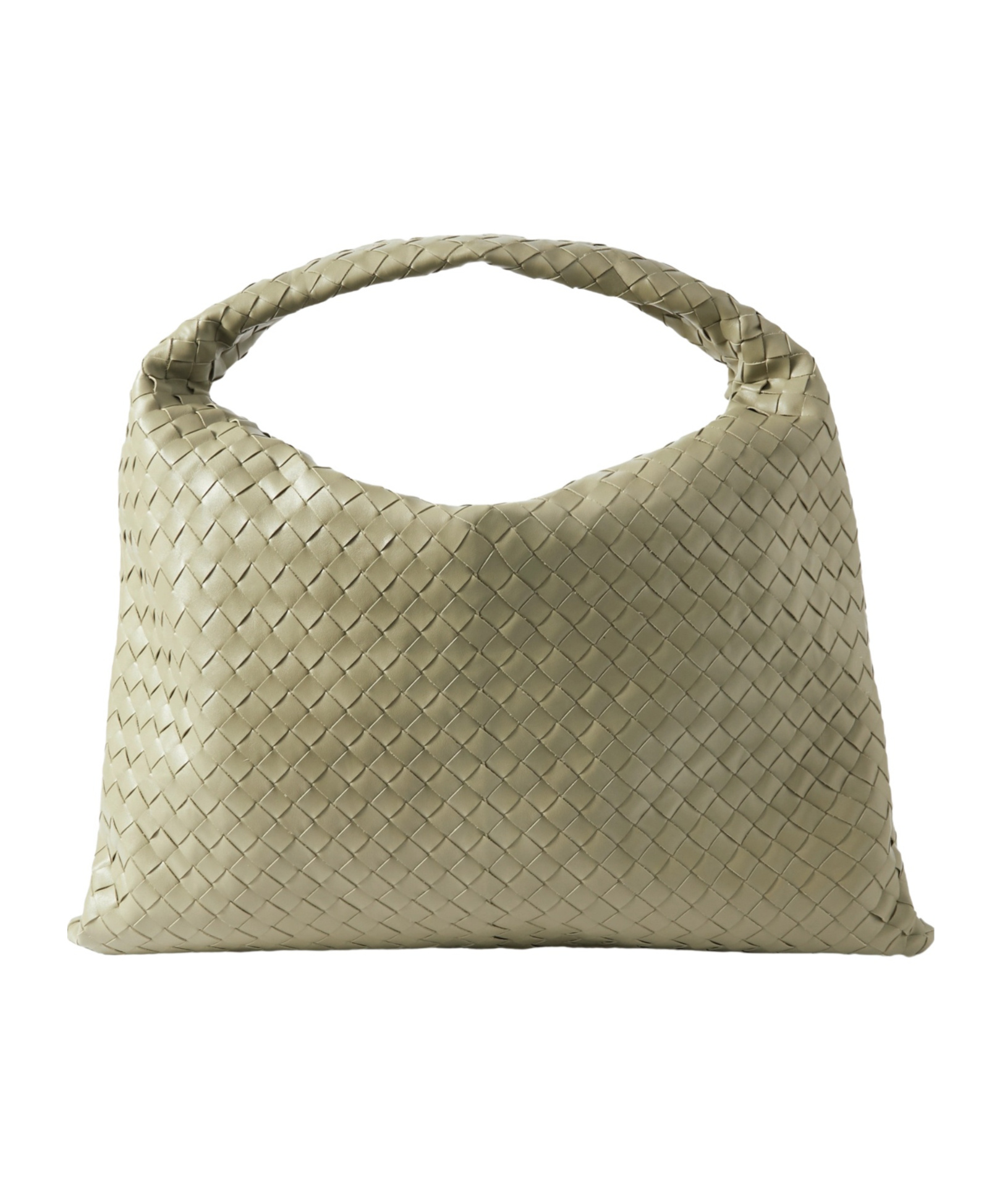 Bottega Veneta Hop Large Intrecciato Leather Tote In Green