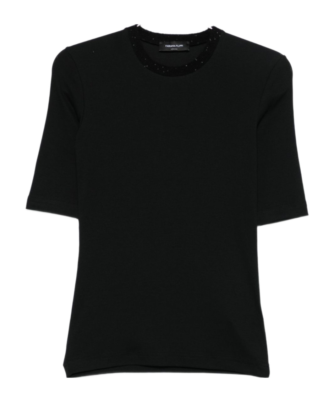 Fabiana Filippi Cotton Top In Black