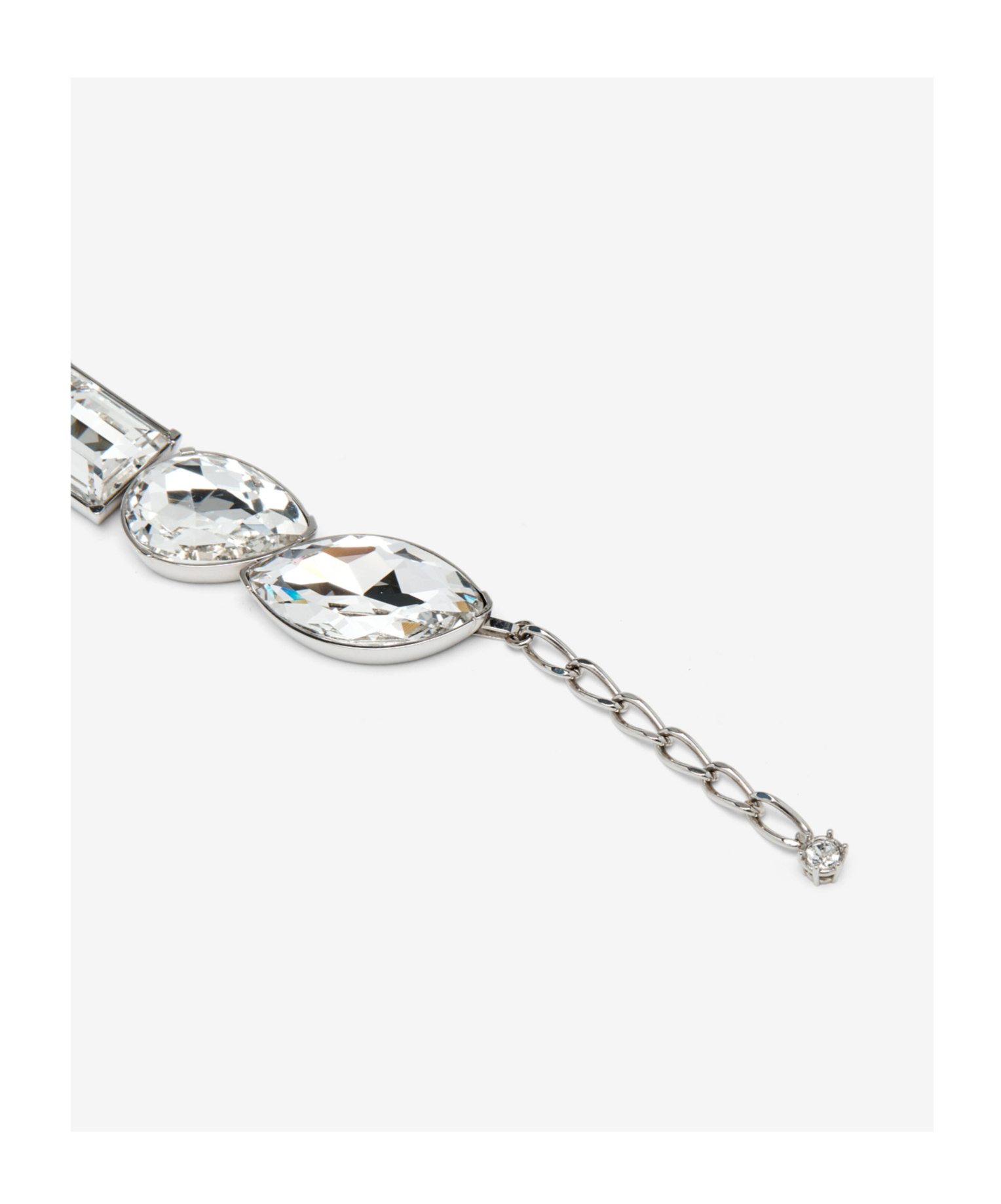 Alexander Mcqueen Women's Cocktail Choker In Silver/clear In Metallic