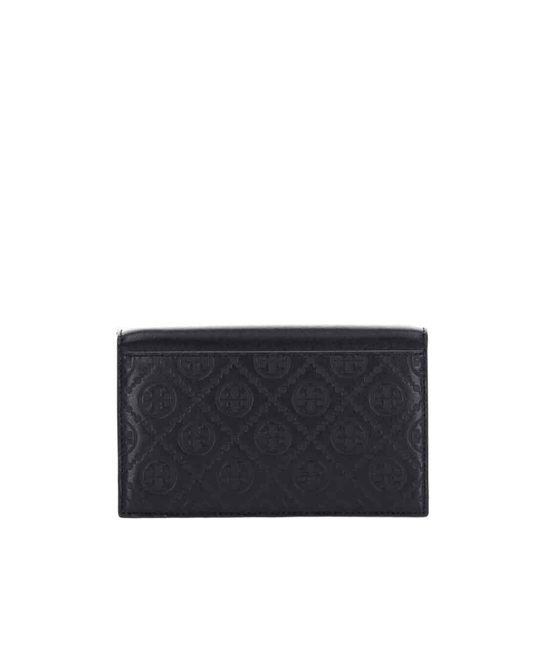 Tory Burch T Monogram Envelope Chain Wallet In Black
