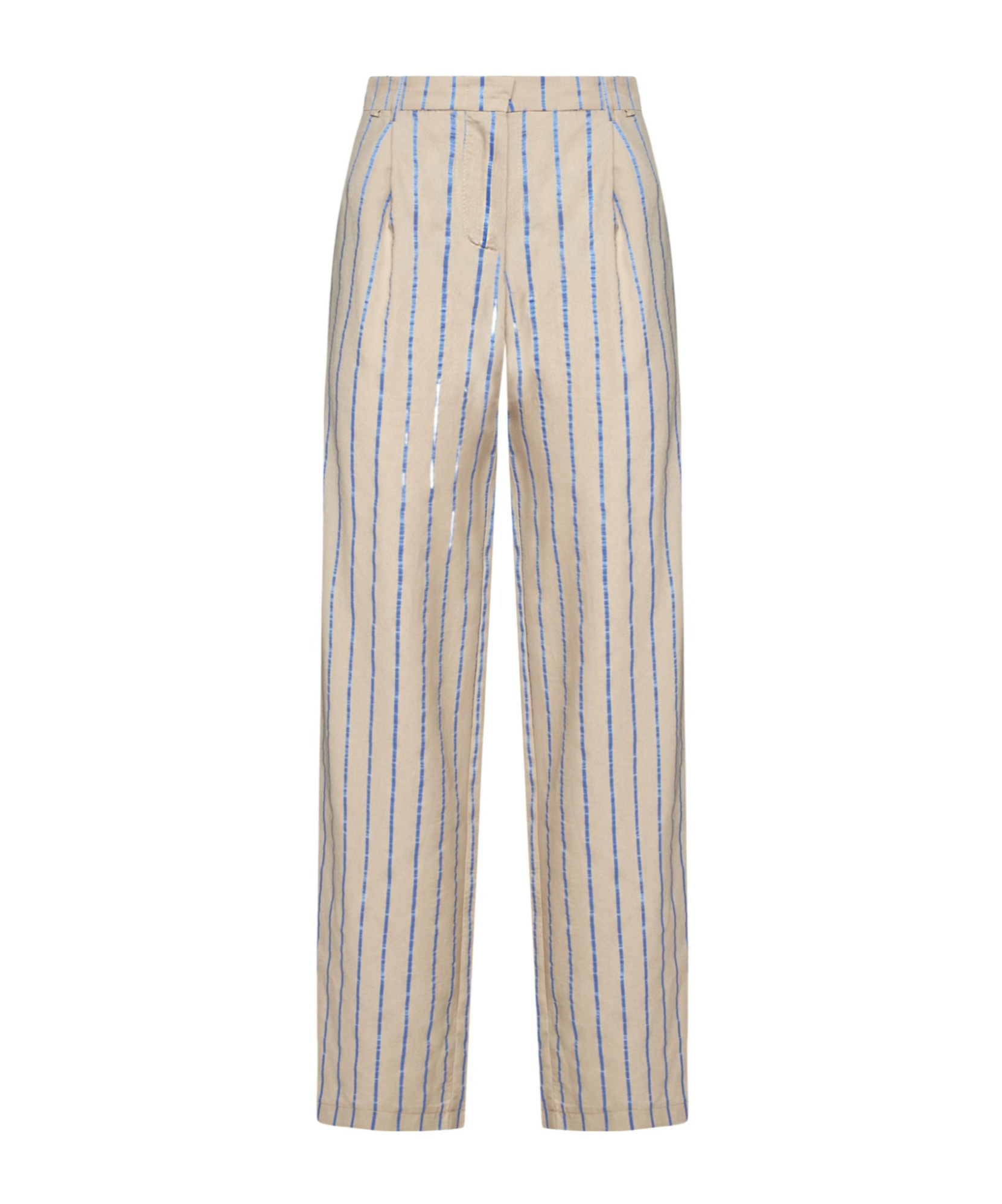 Kaos Striped Printed Casual Pants In Gray