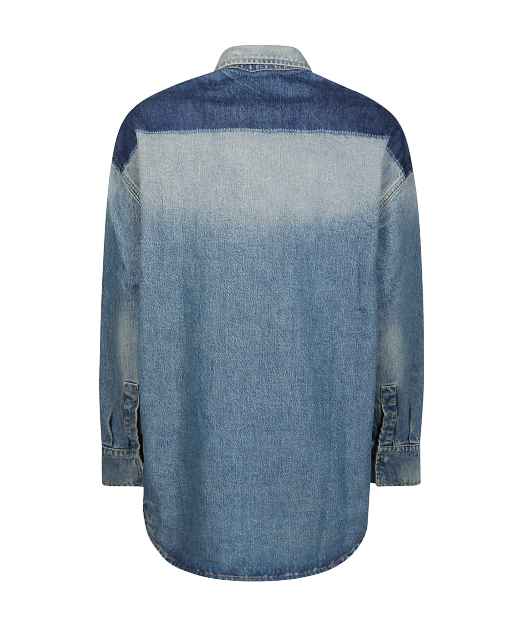 Victoria Beckham Women Camicia In Denim Schiarito In Blue