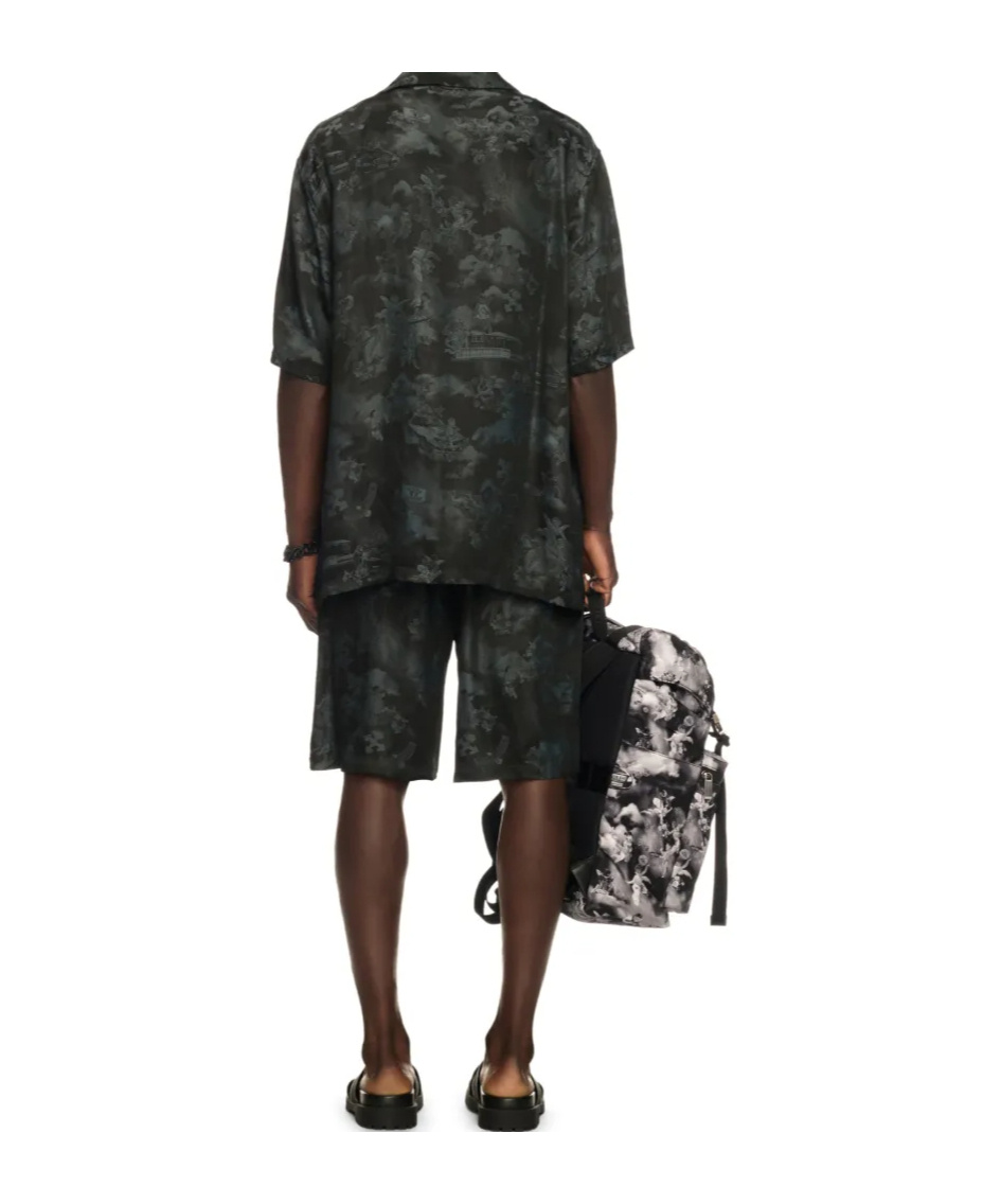 Off-white Jacquard Bowling Bermuda Shorts In Black