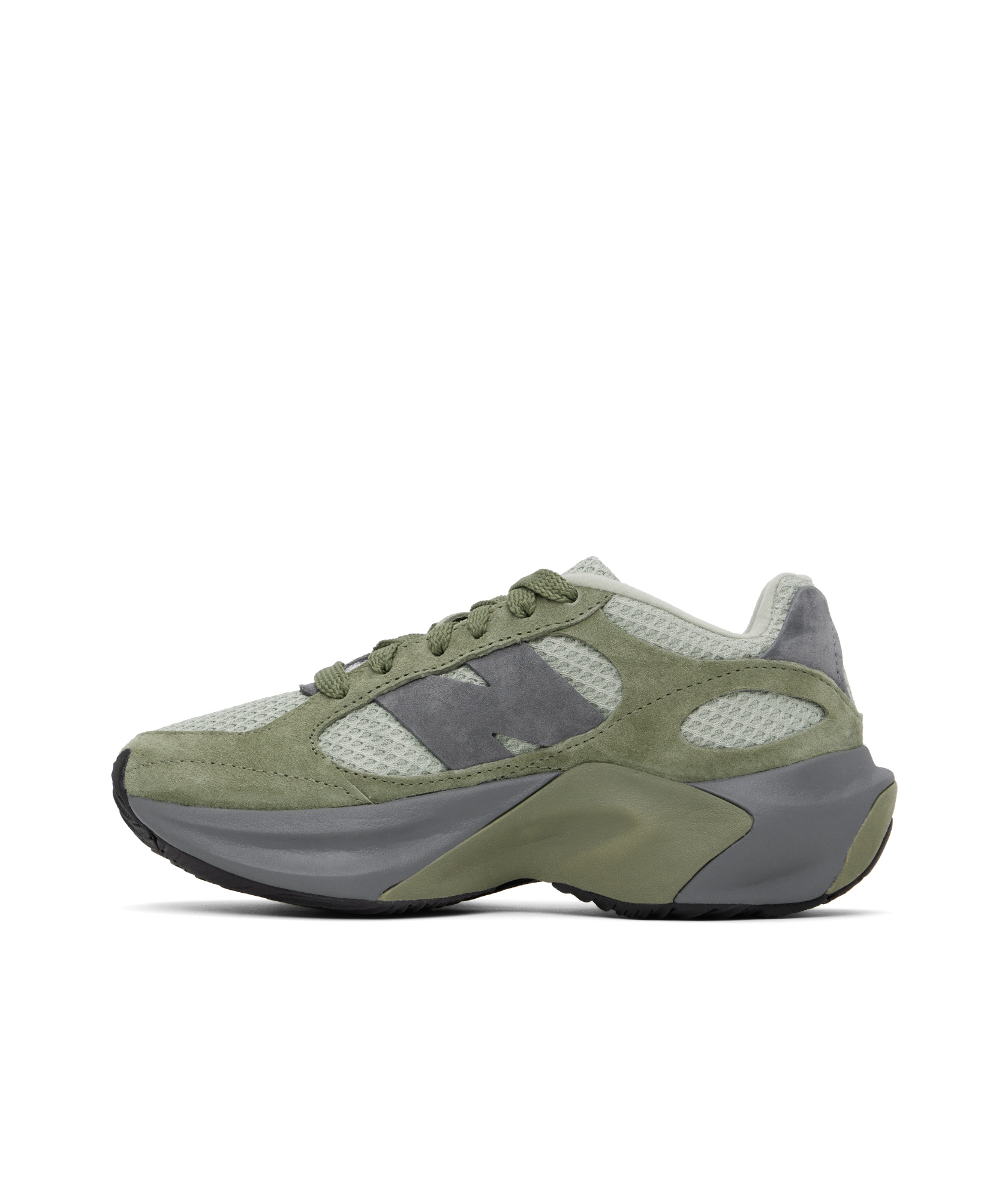 New Balance Wrpd Runner Suede And Mesh Sneakers In Dark Olivine