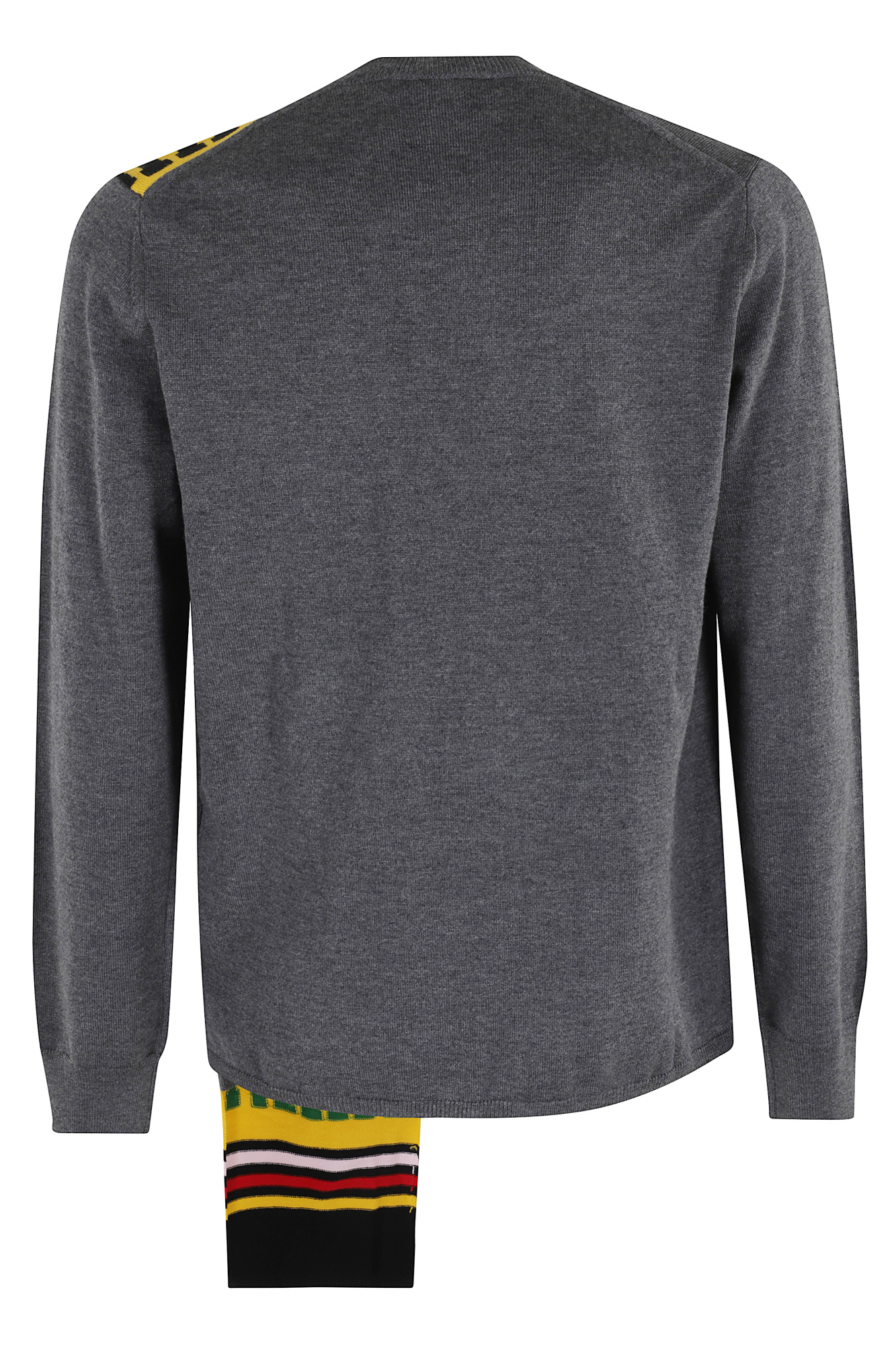 Comme Des Garçons Long-sleeved Sweater In Gray