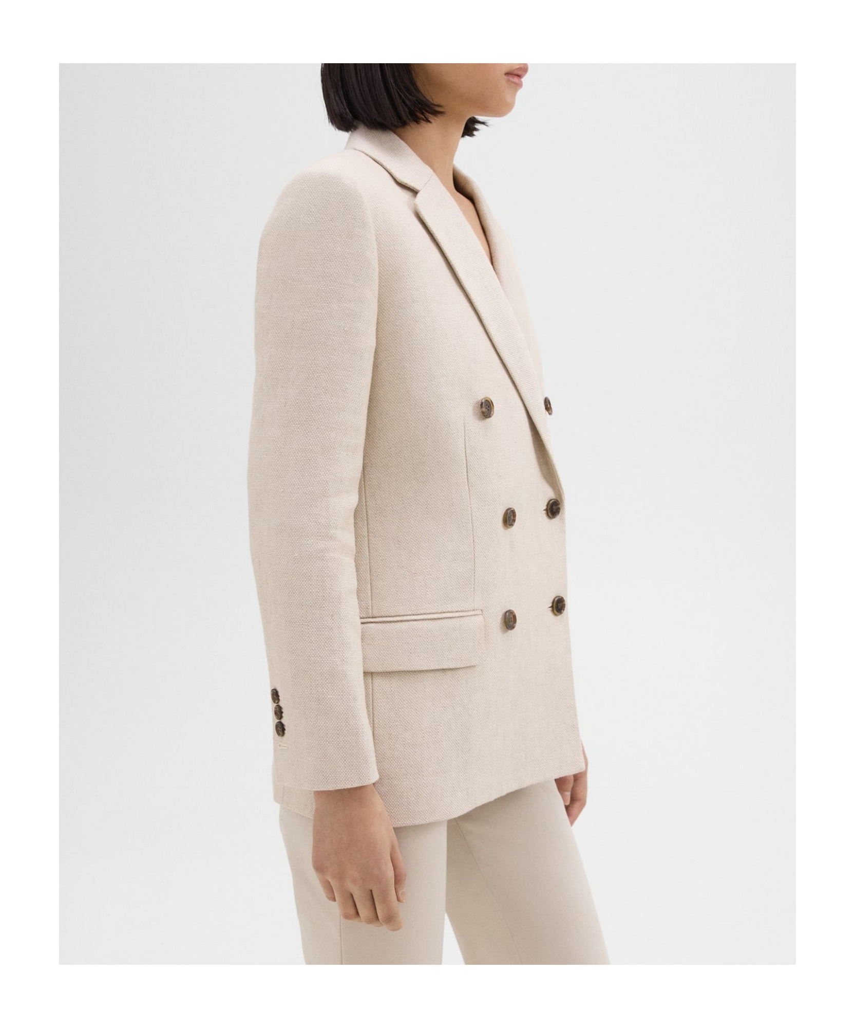 THEORY DOUBLE-BREASTED BLAZER 