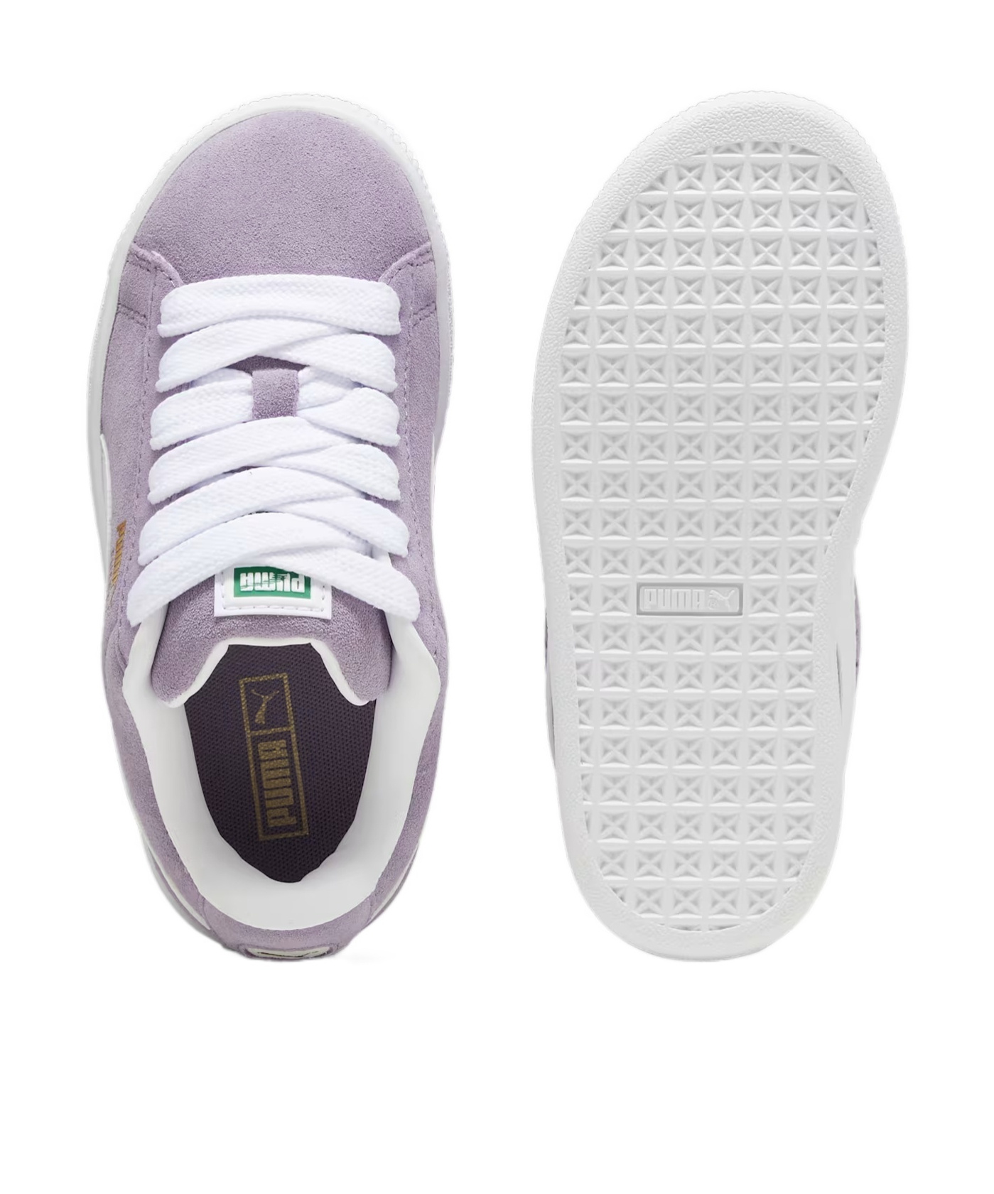 Puma Suede Xl Toddlers' Sneakers In Light Plum- White