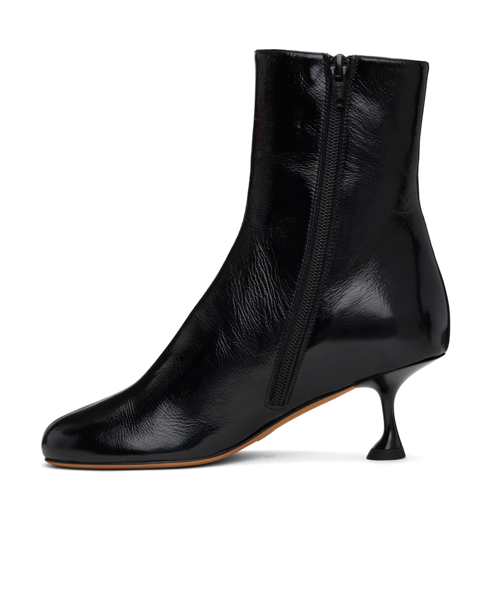 Proenza Schouler 65mm Tee Leather Ankle Boots In Black