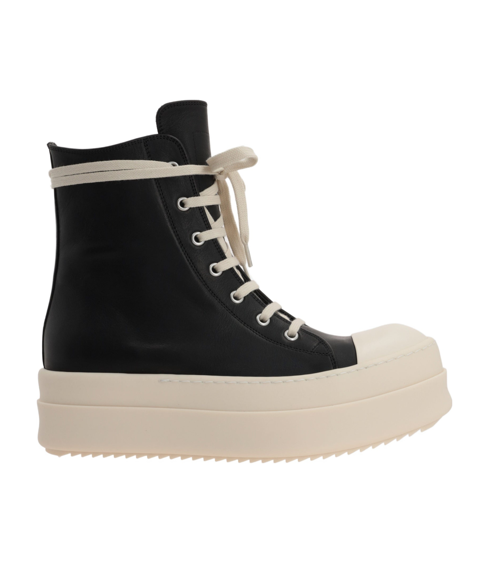 Rick Owens Mega Bumper Lace-up Platform Sneakers In Black