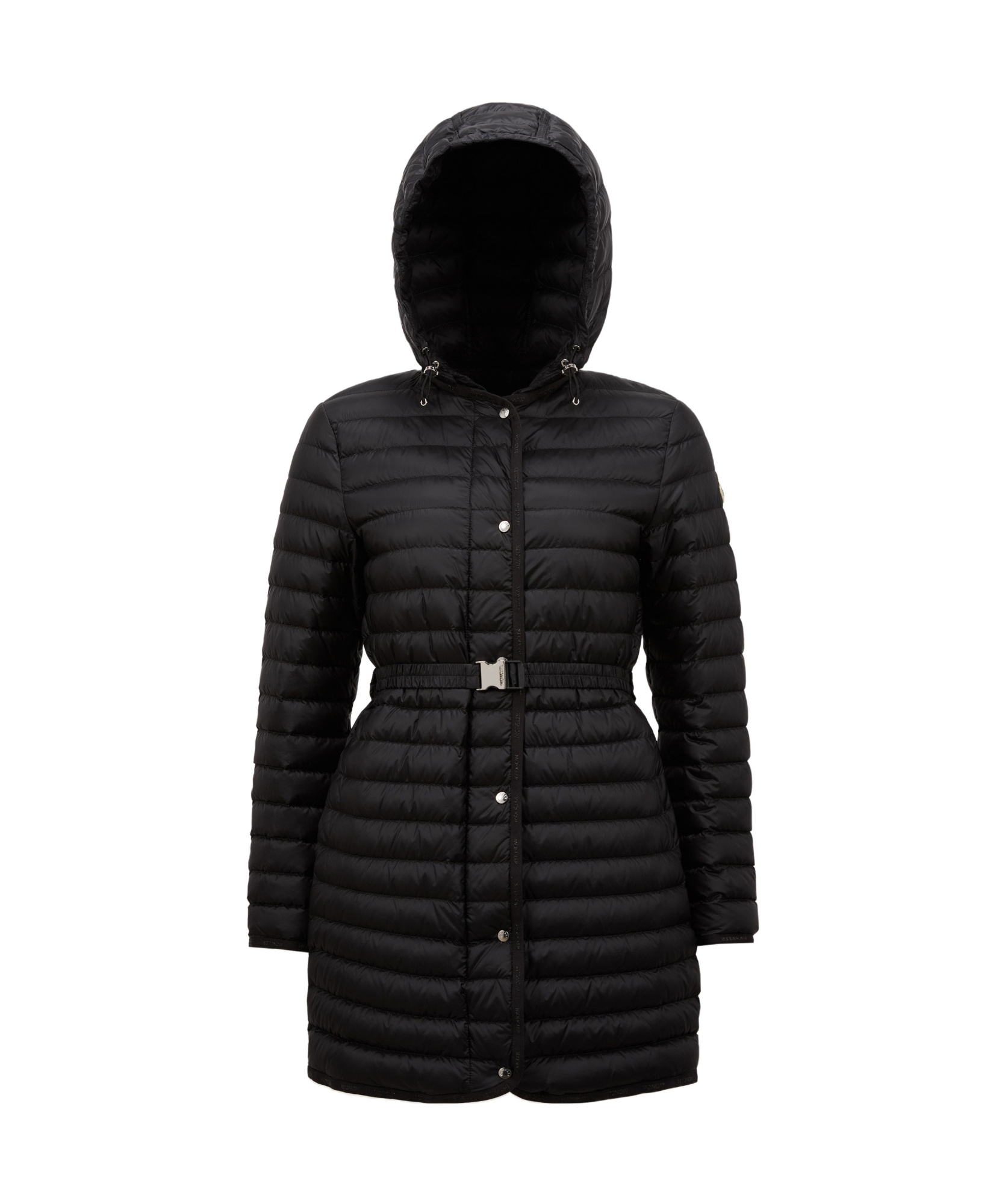Moncler Long-sleeved Down Jacket In Black