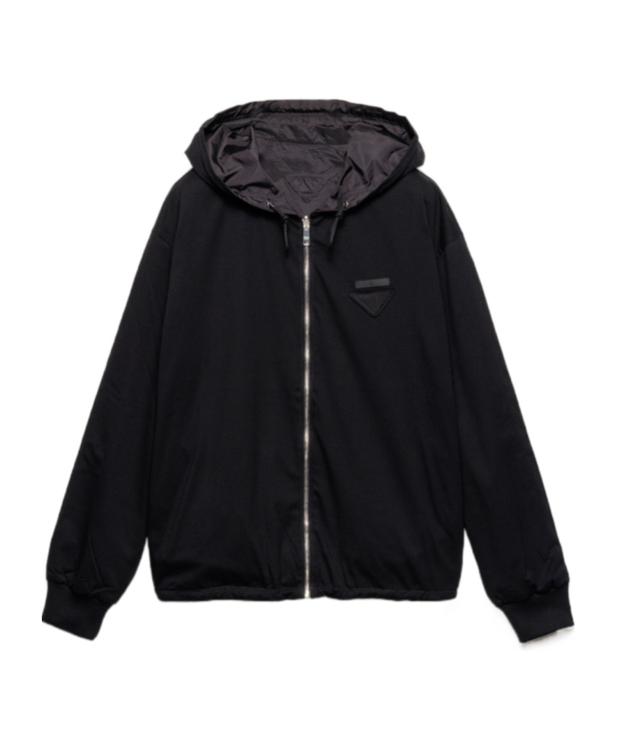 Prada Long Sleeve Casual Jacket In Black