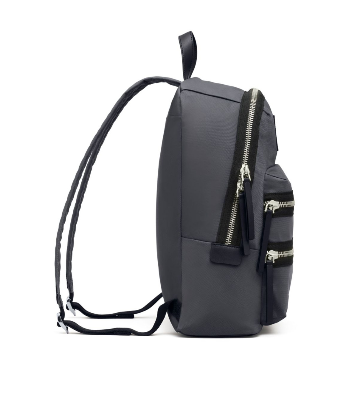 Marc Jacobs The Biker Logo-patch Backpack In Black