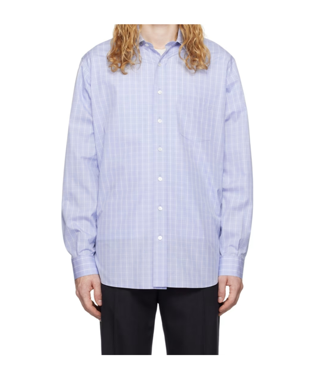 The Row Long Sleeve Shirt In Blue