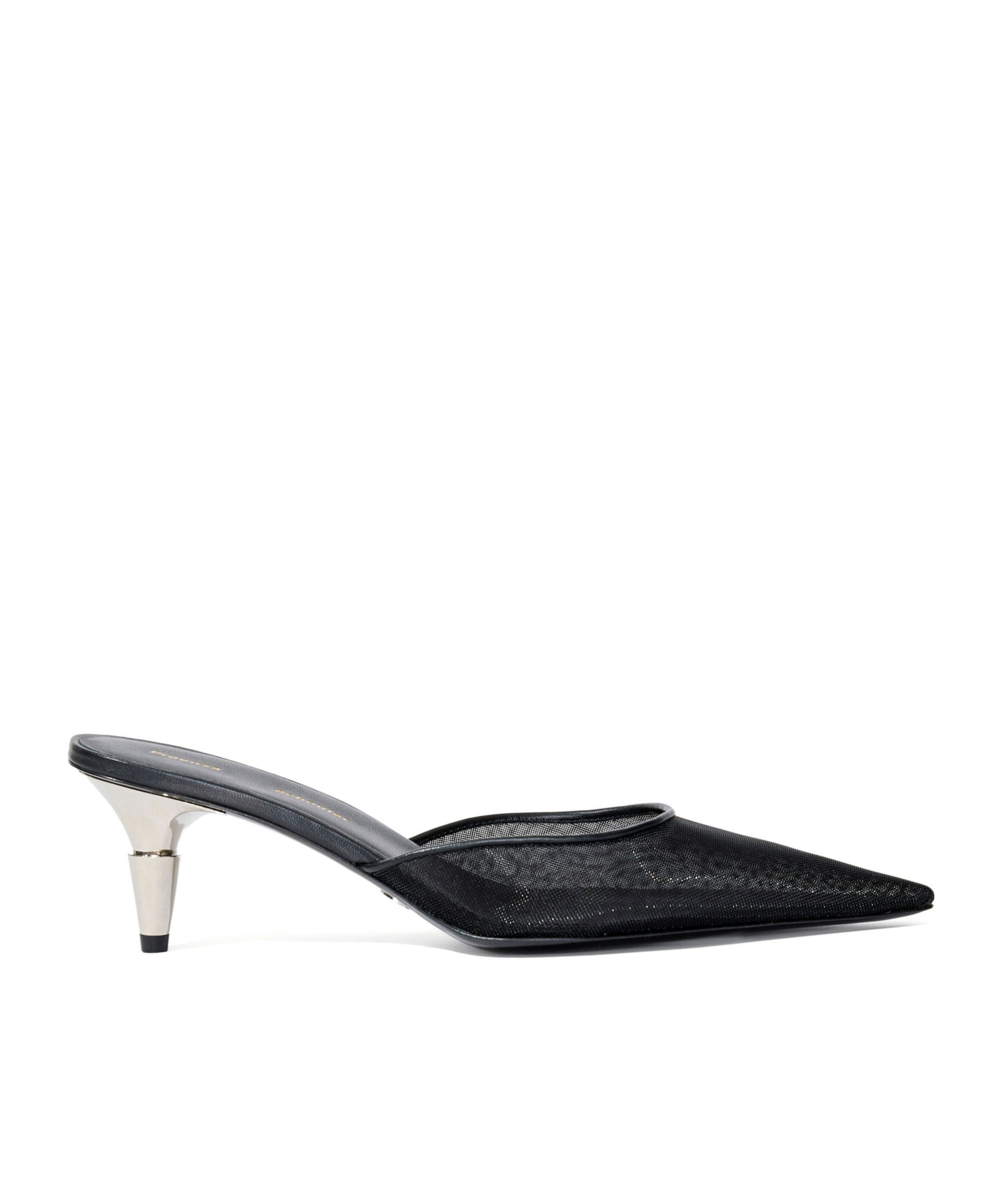 Shop Proenza Schouler Spike Tulle Mesh High Heels Muller Shoes In Black