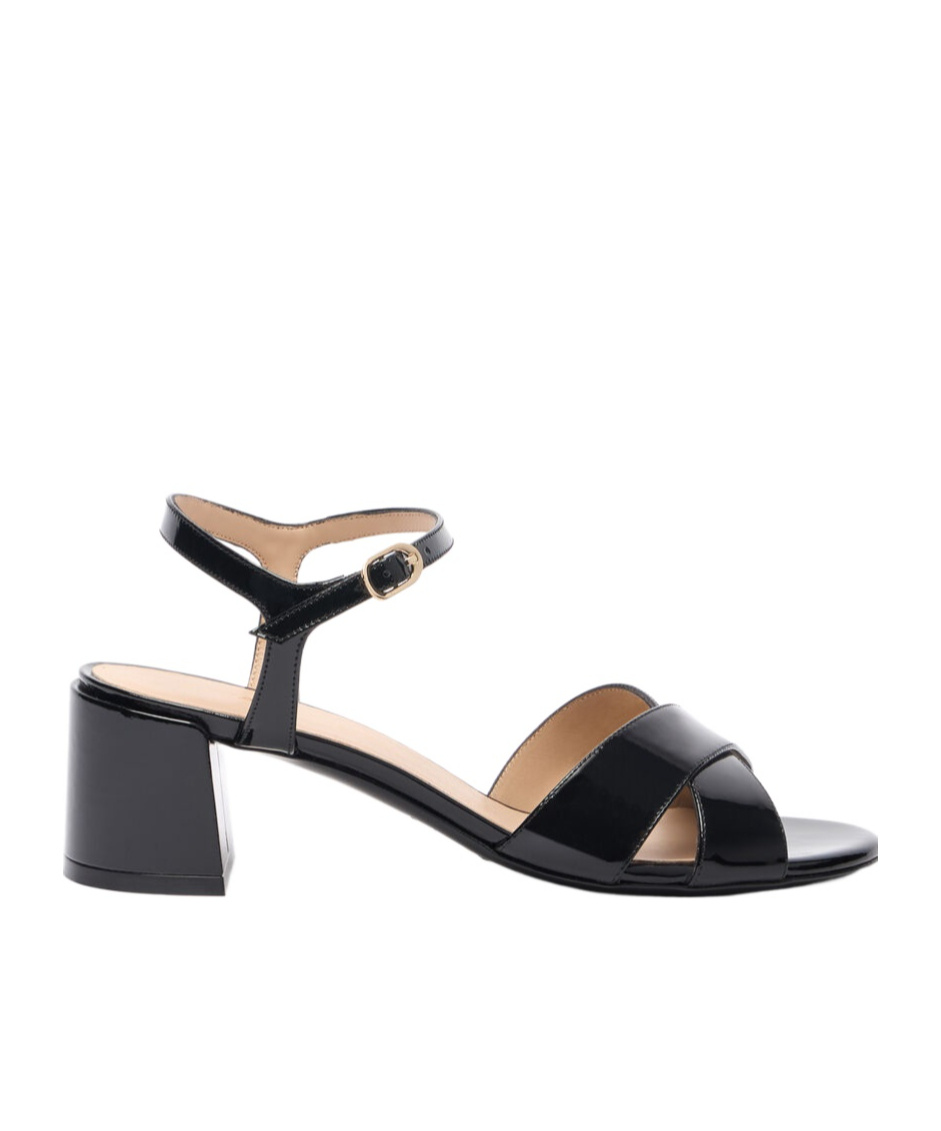 Stuart Weitzman Dayna Leather Crisscross Sandals