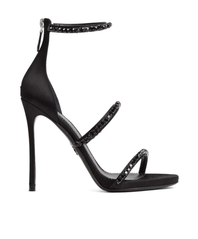 Dsquared2 Strappy Ankle Strap Stiletto Sandals In Black