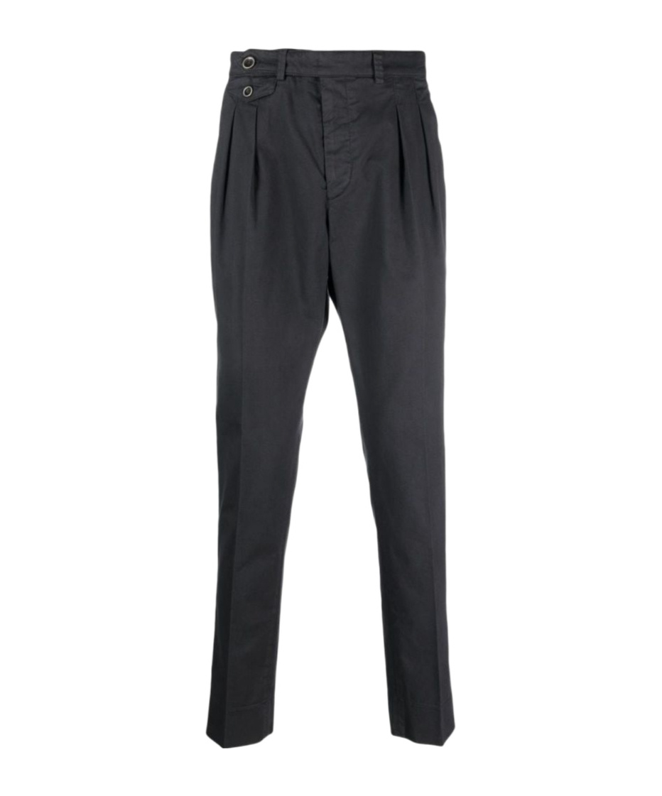 Peserico Pleat-detail Tapered Trousers In Blue