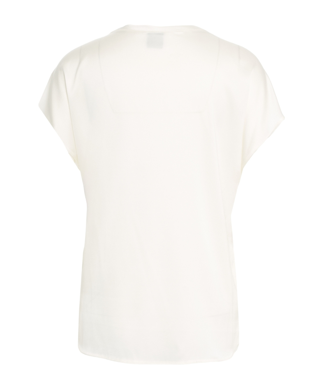 Pinko Short-sleeved Satin Blouse In White