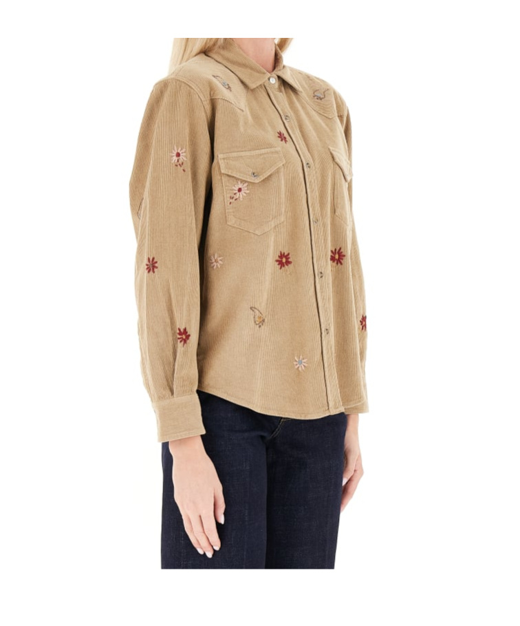 Seventy Embroidered Shirt Clothing In Brown