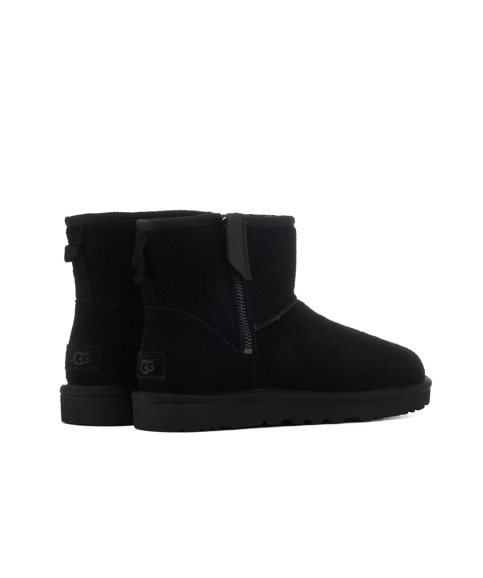 Ugg Short Zippered Ankle Boot In Black