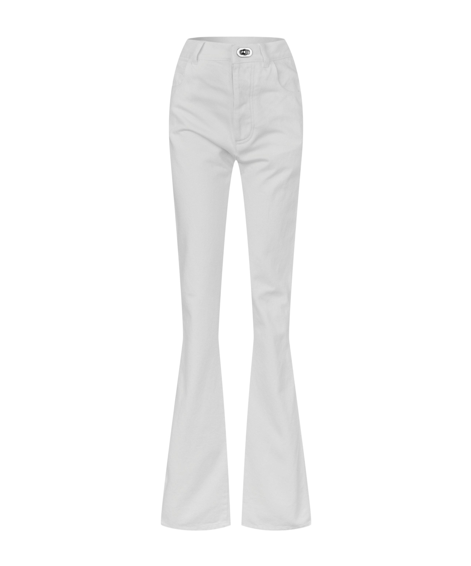 Bottega Veneta Highwaisted Flaredleg Jeans In White