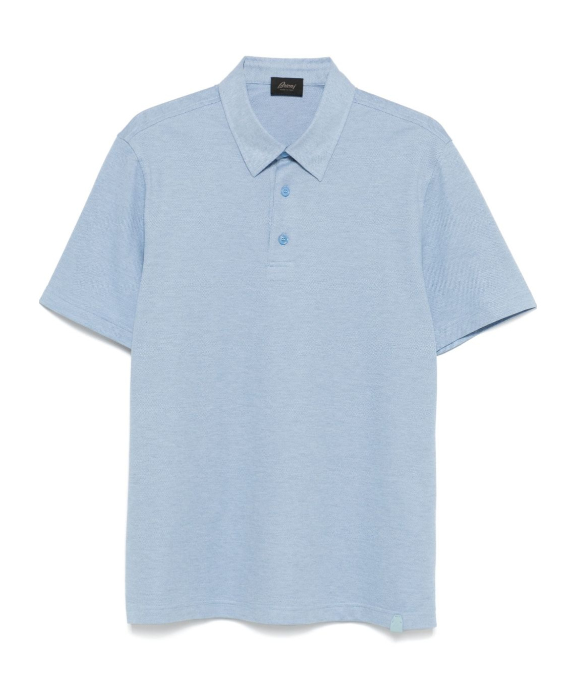 Brioni Short-sleeved Polo Shirt In Blue