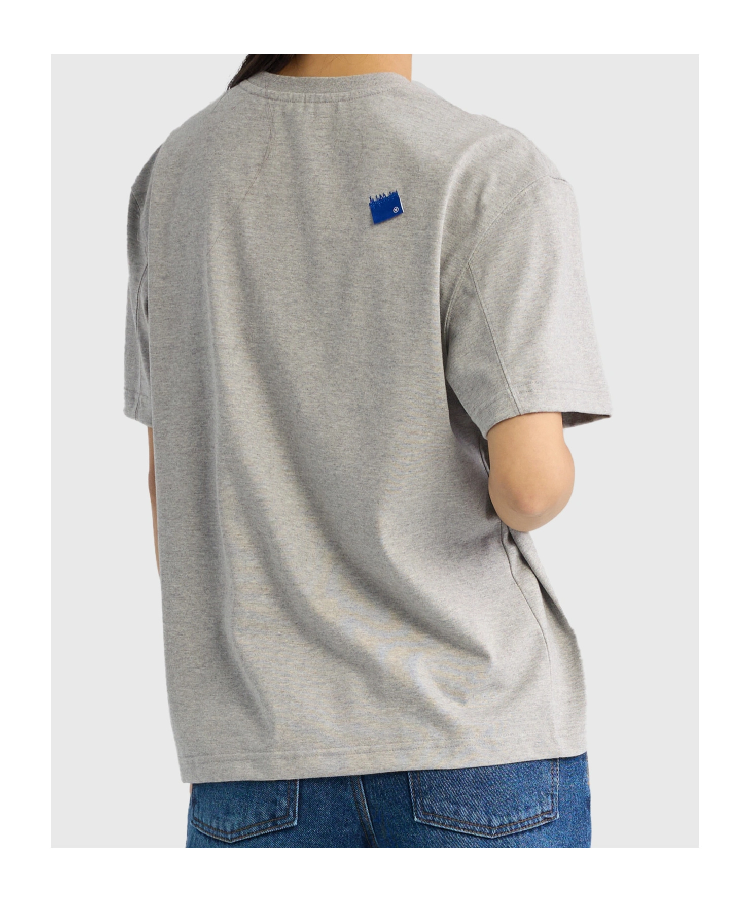 Ader Error Gray Trs Tag T-shirt In Blue