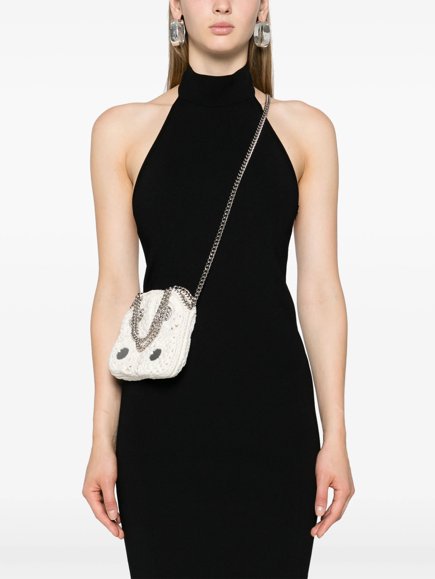 STELLA MCCARTNEY FALABELLA MINI CROCHET SHOULDER BAG