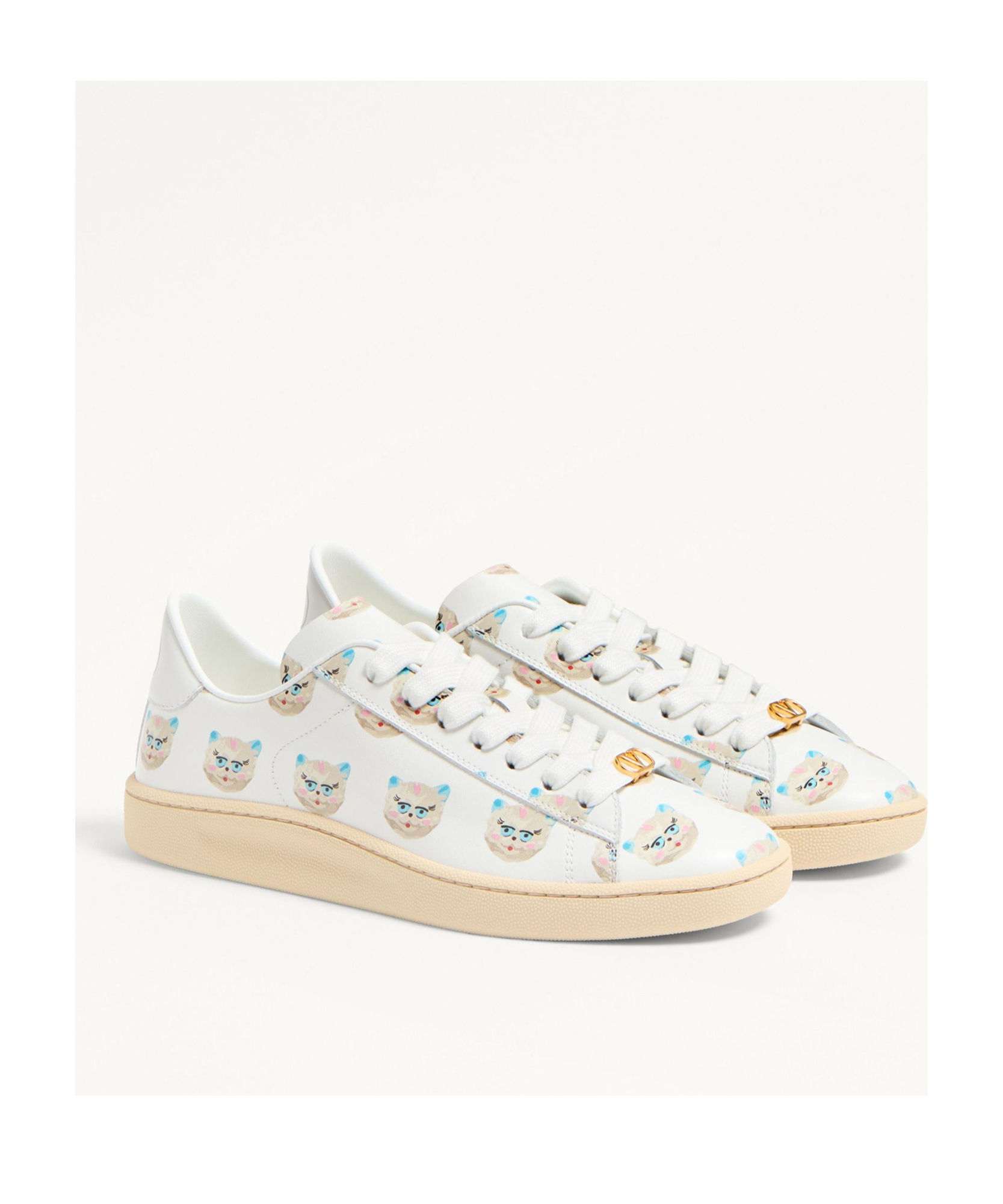 Valentino Royco Le Chat De La Maison Sneakers In White