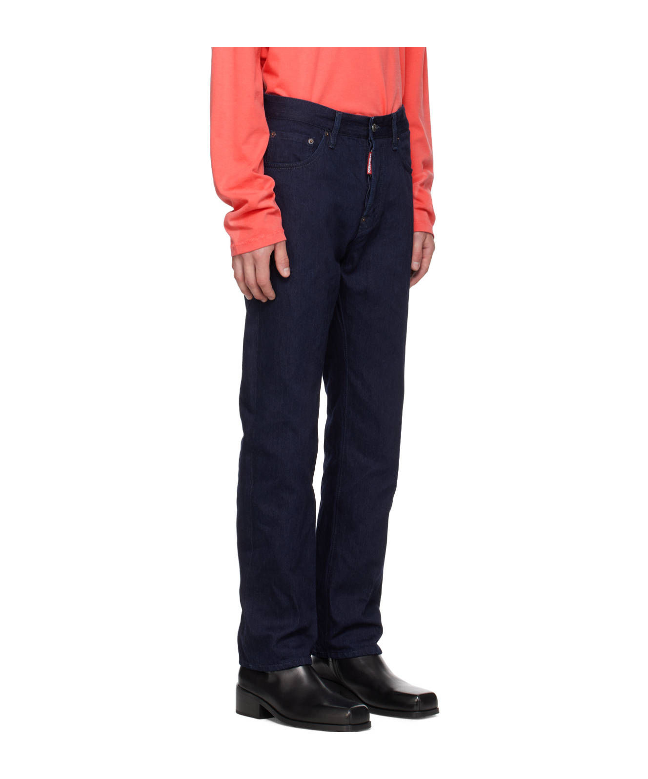 Dsquared2 Belt-loop Jeans In Black