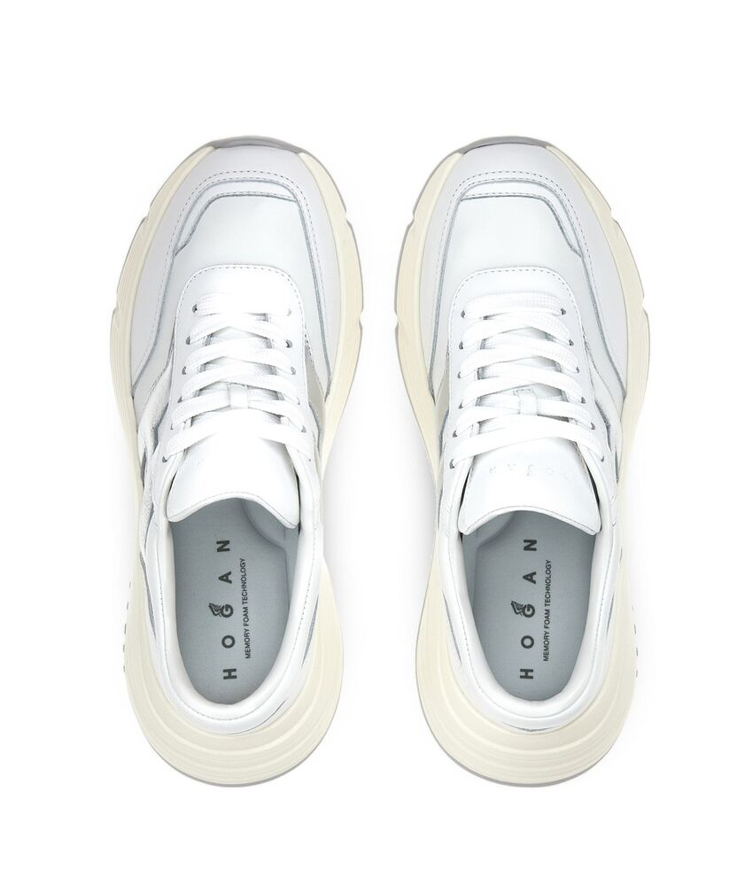Hogan Laced Sneakers In White
