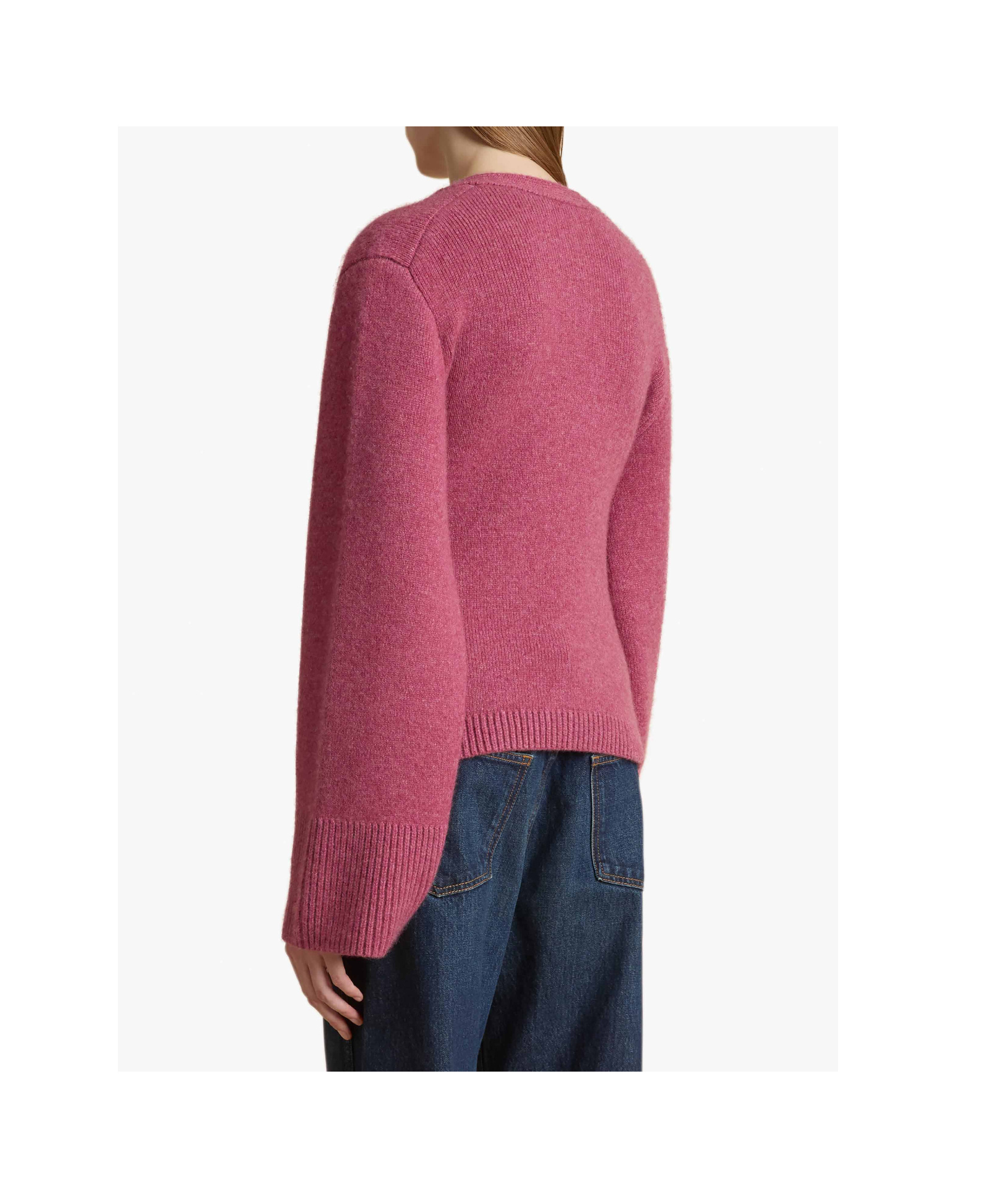 Khaite Scarlet V-neck Cashmere Cardigan In Pink