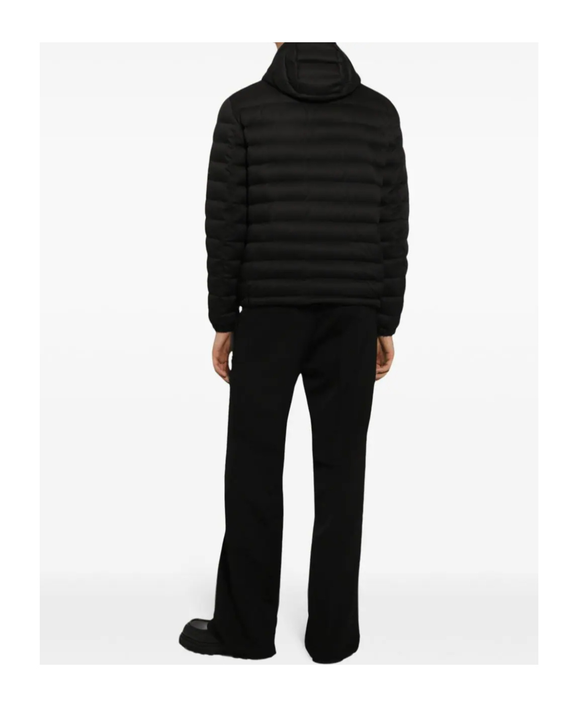 Dolce & Gabbana Padded Band Collar Quilted Jacket In Black