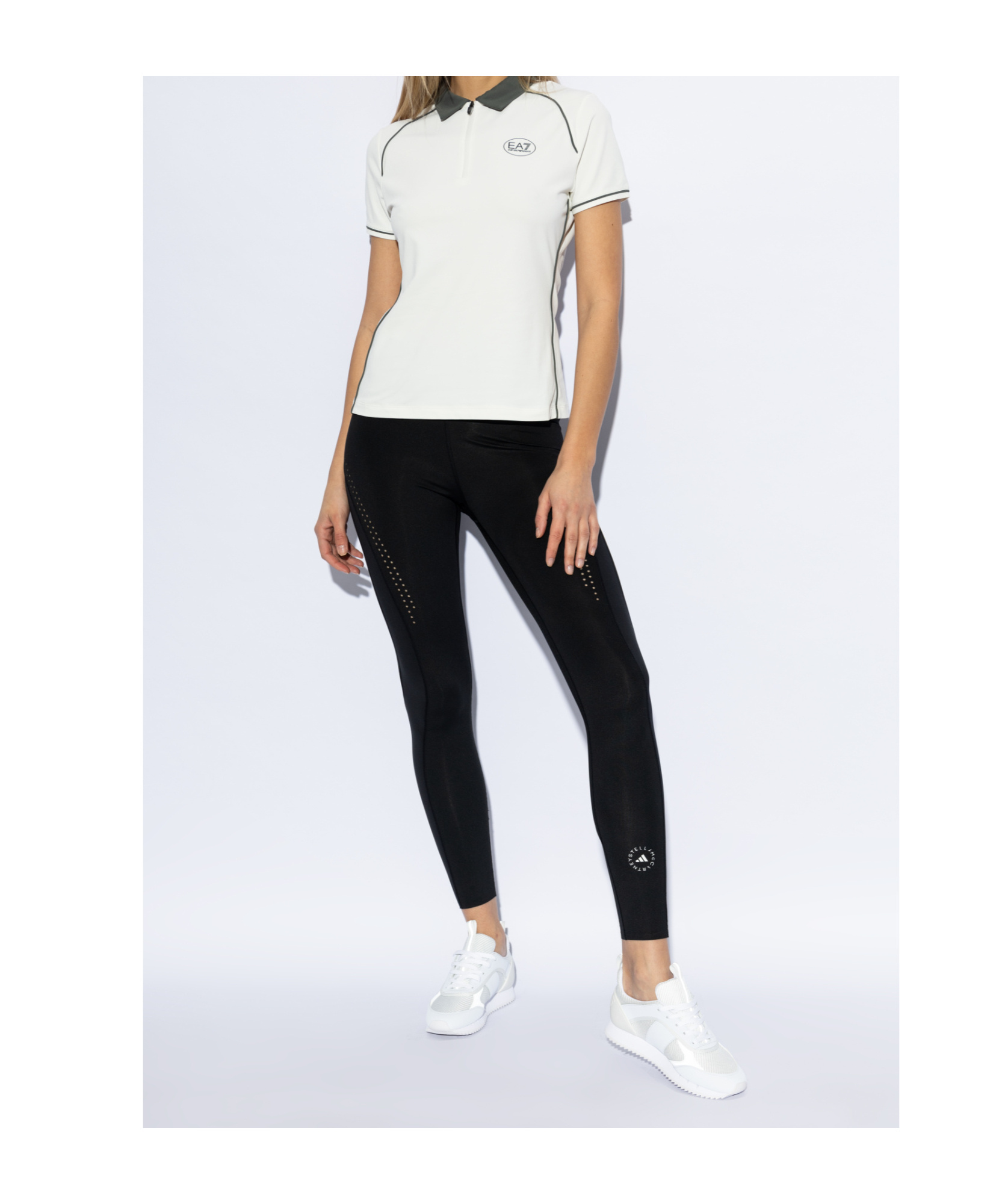 Ea7 Logo-print Trainers In White