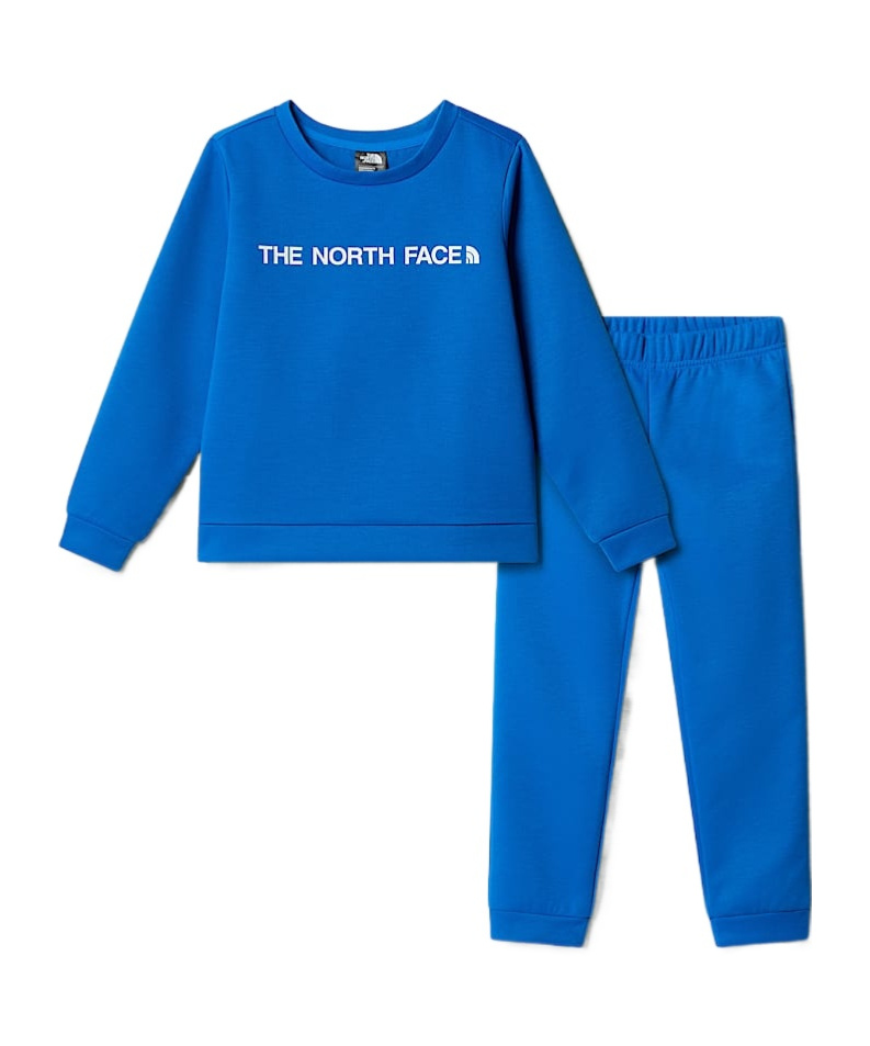 The North Face Hero Blue Brand-print Straight-leg Woven Tracksuit 2-7 In Blue