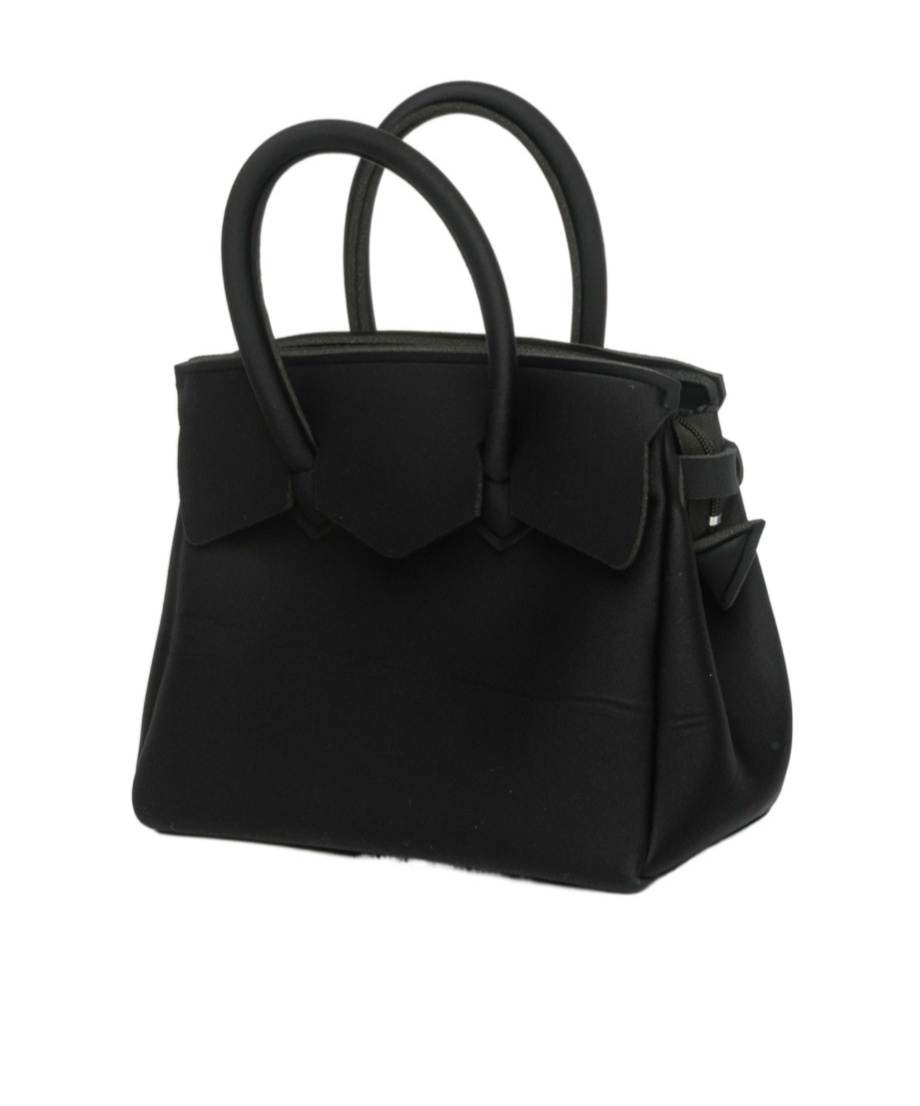 Save My Bag Logo Handbag In Black